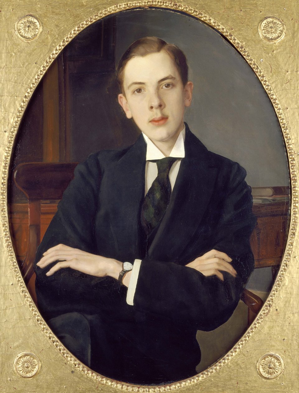 Evgenii Sergheevich Mikhailov, de Neef van de Kunstenaar, 1916 door Konstantin Andreevic Somov