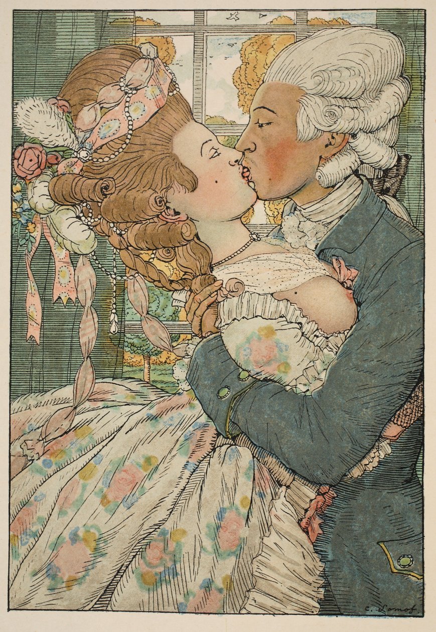 De Kus, 1918 door Konstantin Andreevic Somov