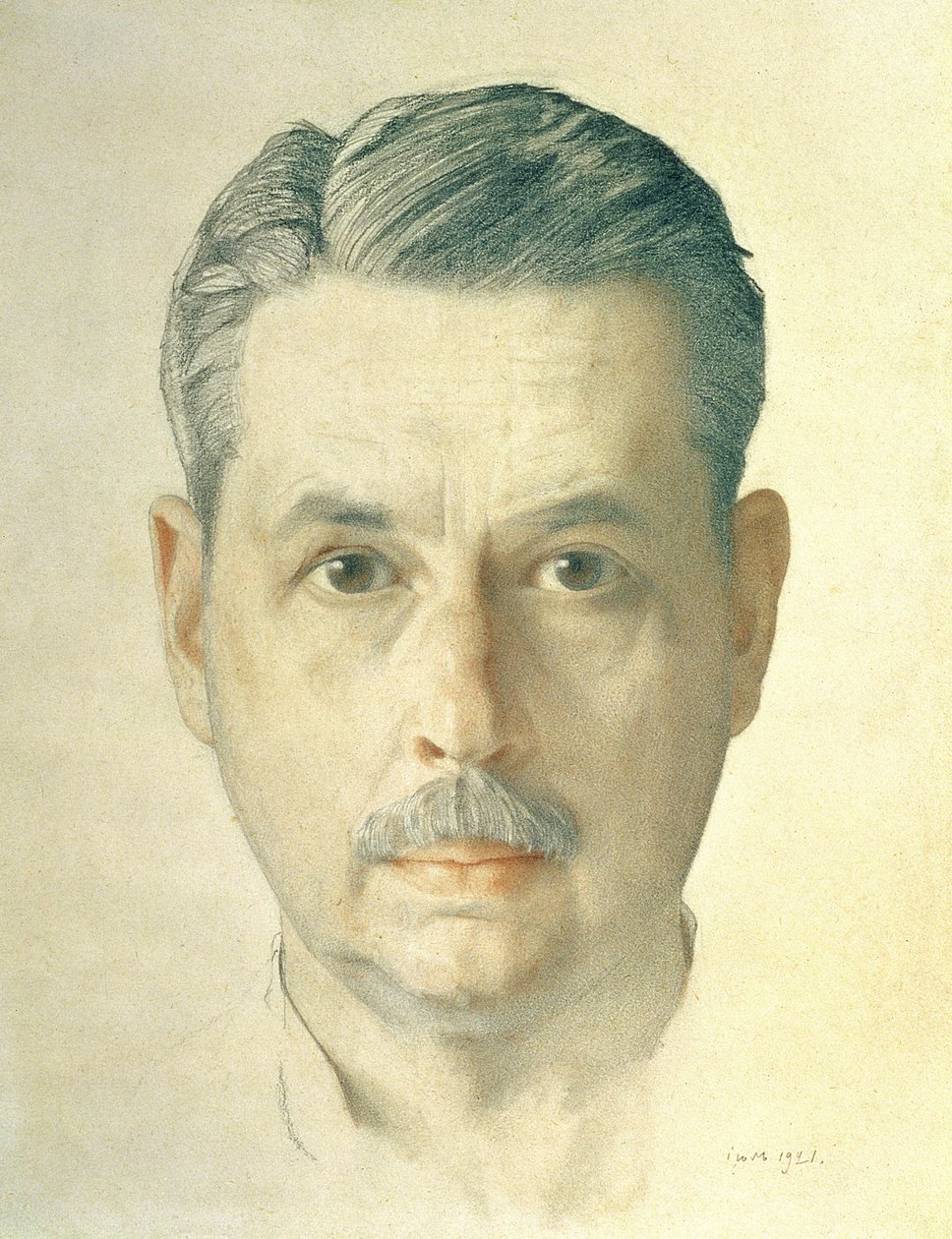 Zelfportret, 1921 door Konstantin Andreevic Somov