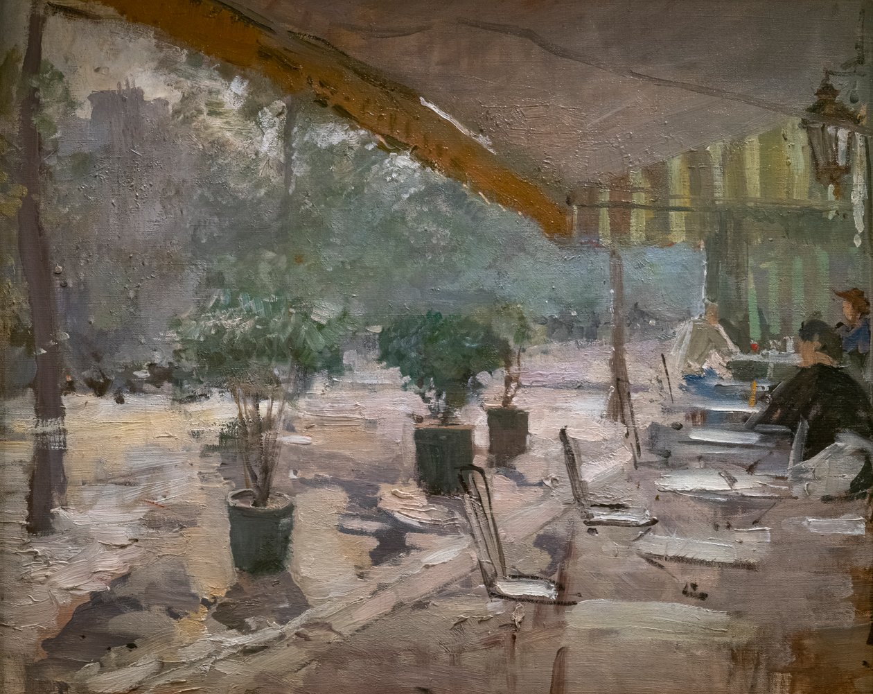 Een Parijs café door Konstantin Alekseevich Korovin