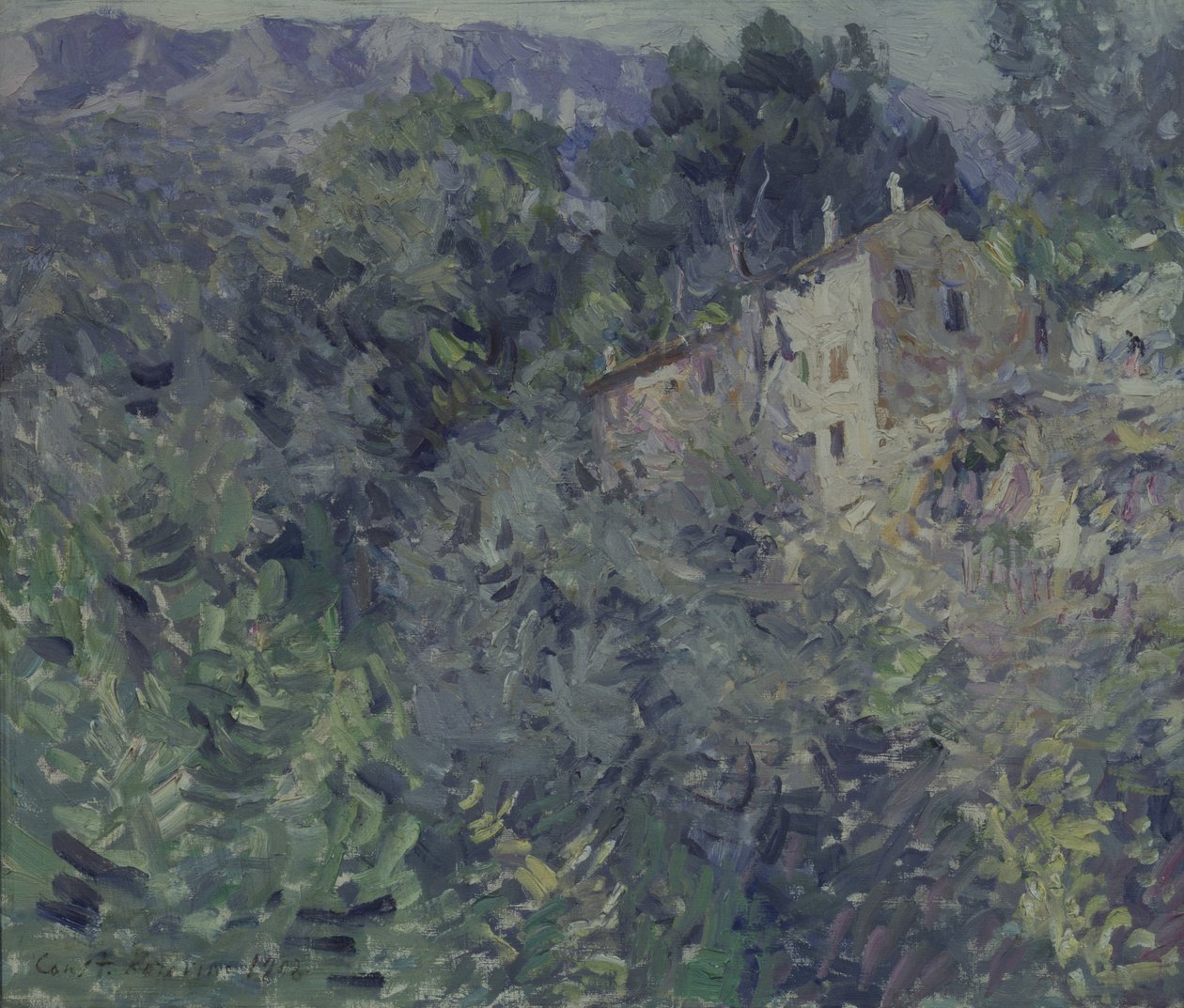 Zuid-Frankrijk, 1908 door Konstantin Alekseevich Korovin