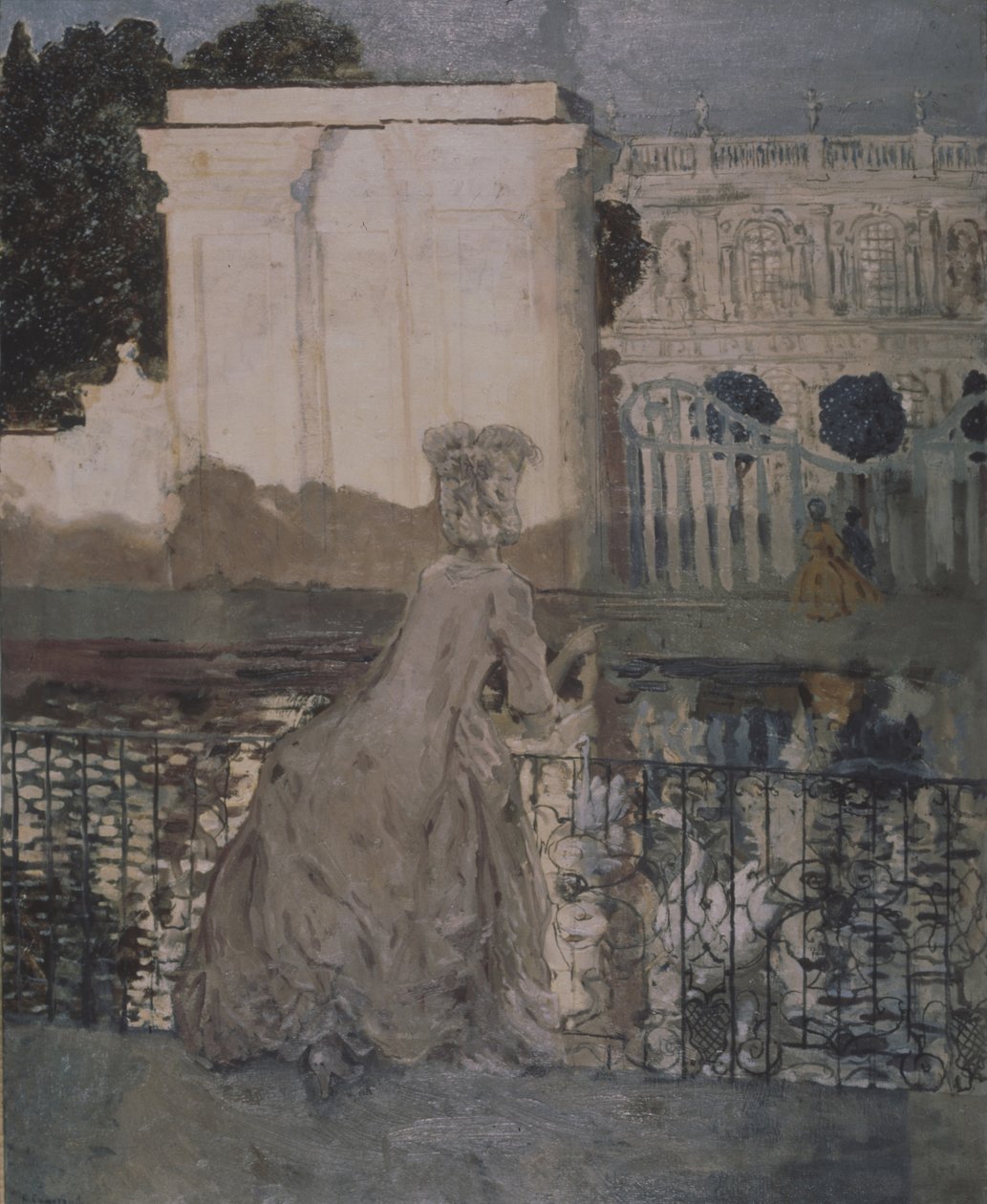 Dame bij de vijver door Konstantin Andreevic Somov