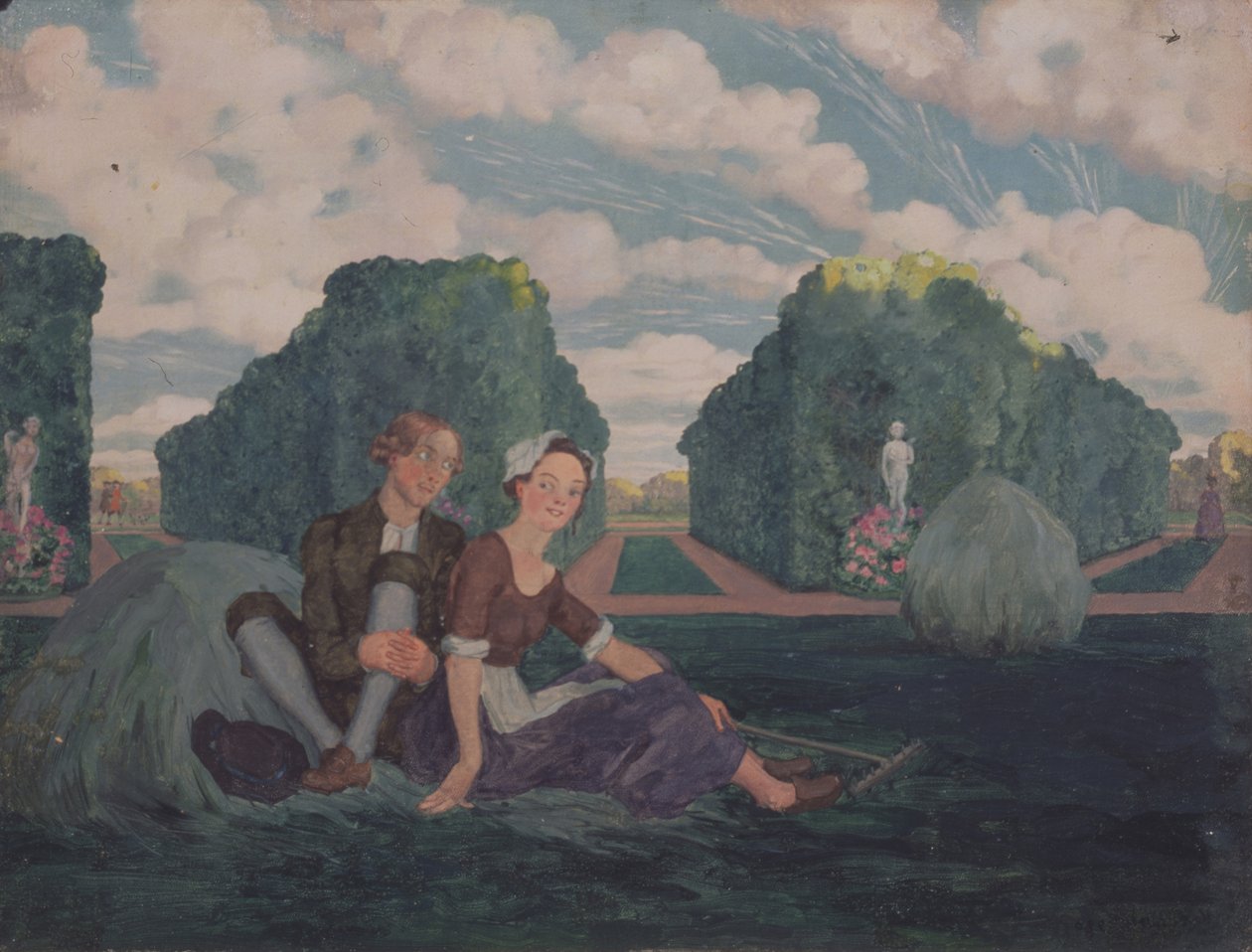 Liefhebbers door Konstantin Andreevic Somov