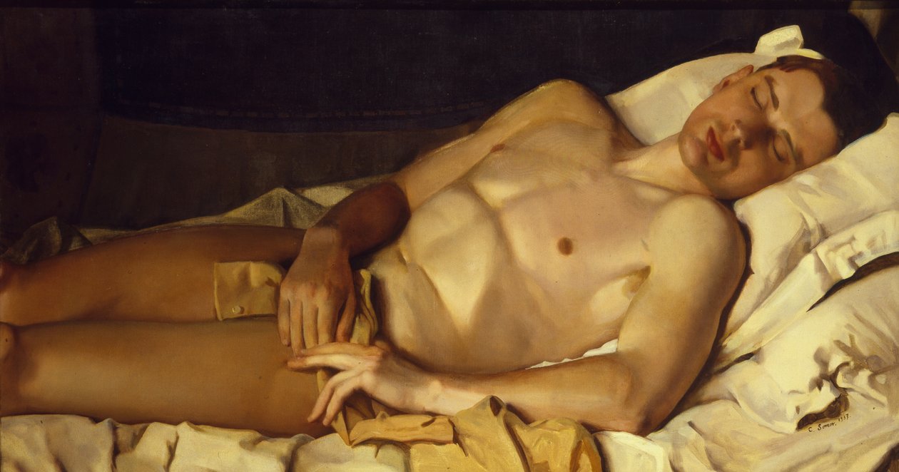 Naakte jongen Boris Snezhkovsky, 1937 door Konstantin Andreevic Somov