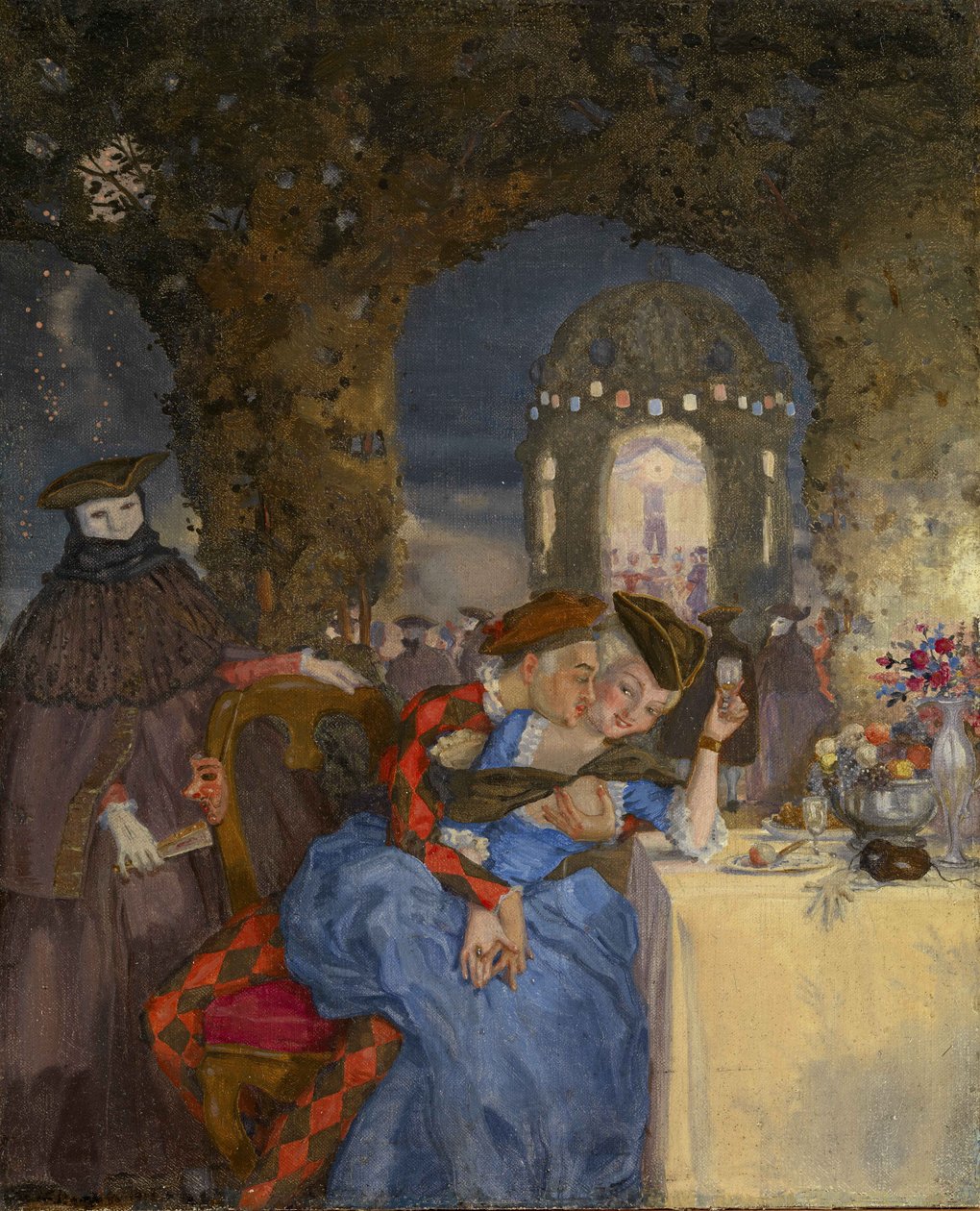 Rendezvous, ca. 1918 door Konstantin Andreevic Somov