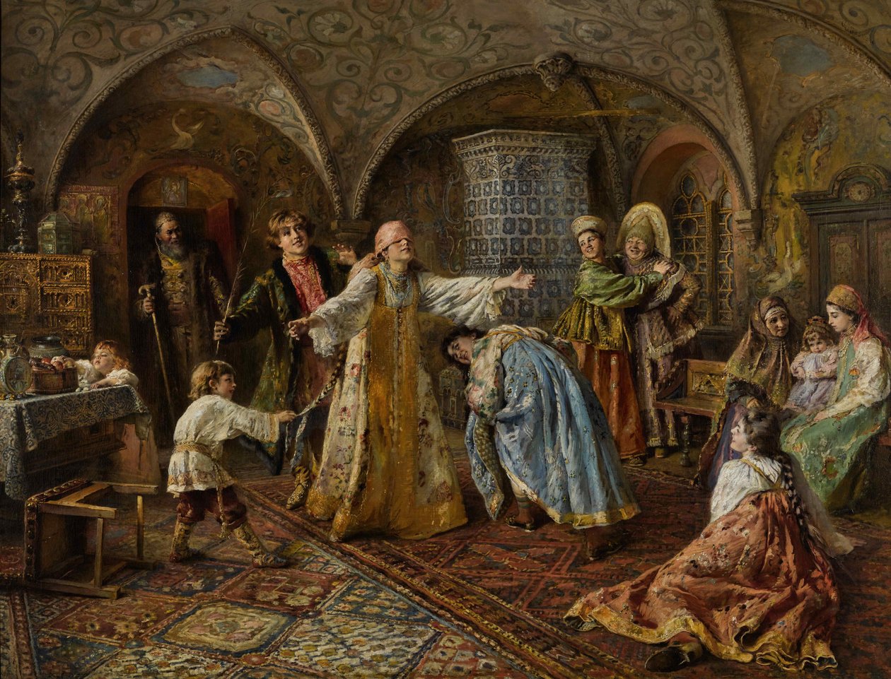 Blindemannetje door Konstantin Egorovich Makovsky