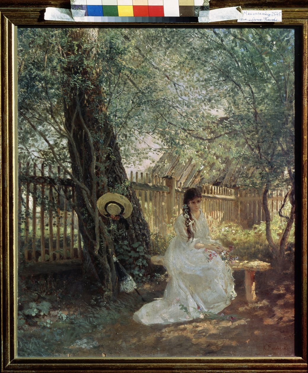 In de tuin door Konstantin Egorovich Makovsky