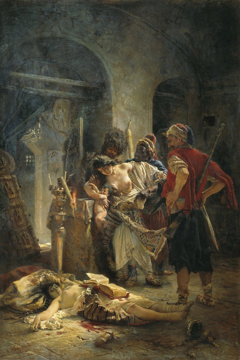 De Bulgaarse Martelaressen, 1877 door Konstantin Egorovich Makovsky