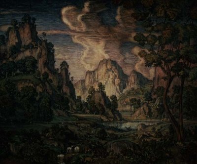 Klassiek Landschap door Konstantin Fedorovich Bogaevsky