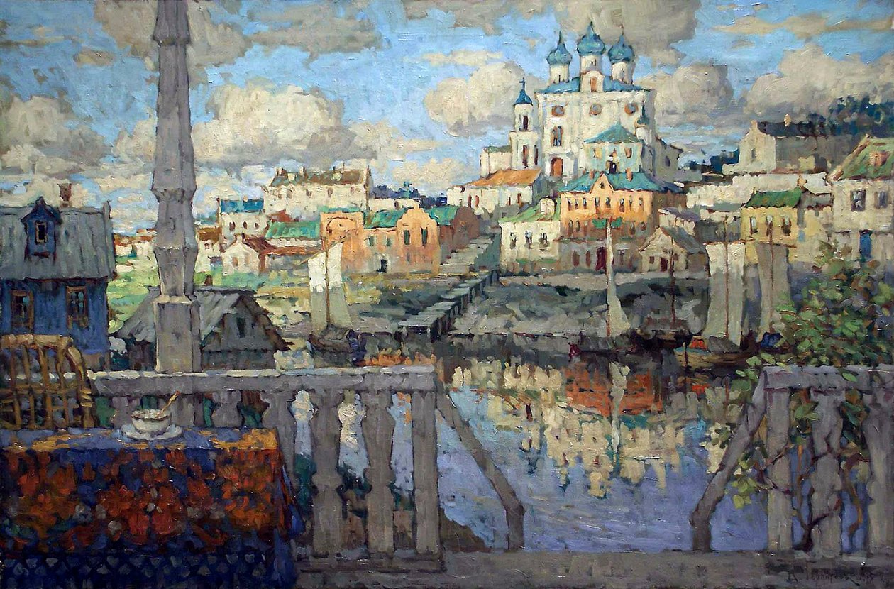 Pskov, 1915 door Konstantin Ivanovich Gorbatov