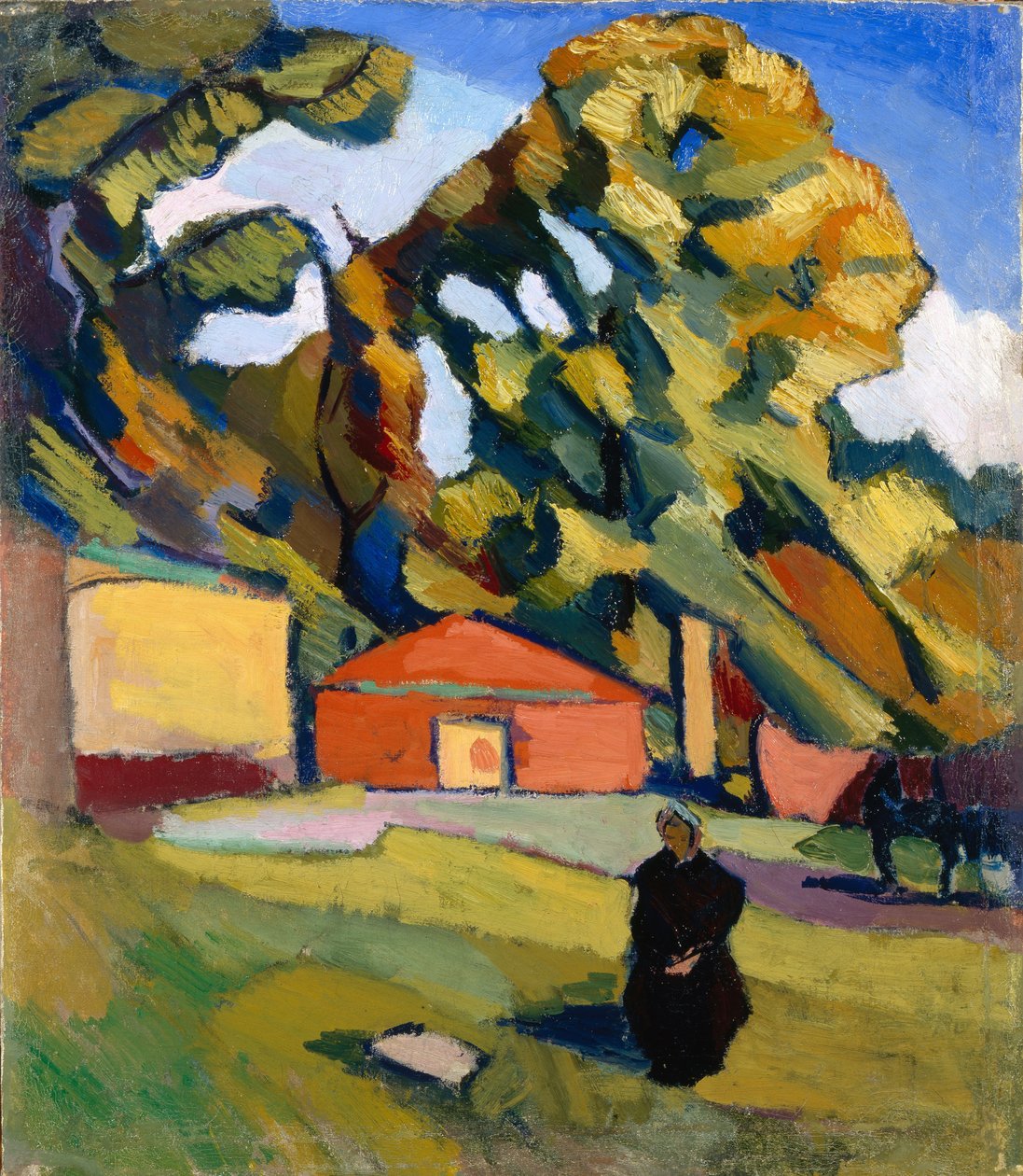 Decoratief Landschap, 1928-1929 door Konstantin Nikolayevich Istomin