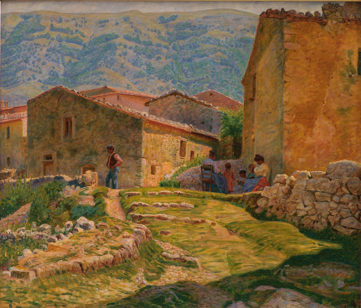 Zonnige ochtend in Civita d