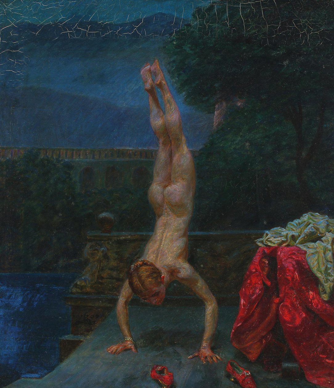 Susanna in haar Bad, 1907 door Kristian Zahrtmann