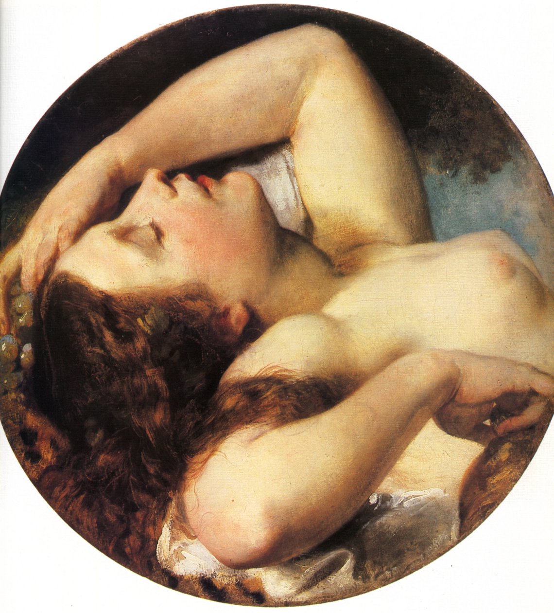 Slapende Bacchante door Károly Brocky