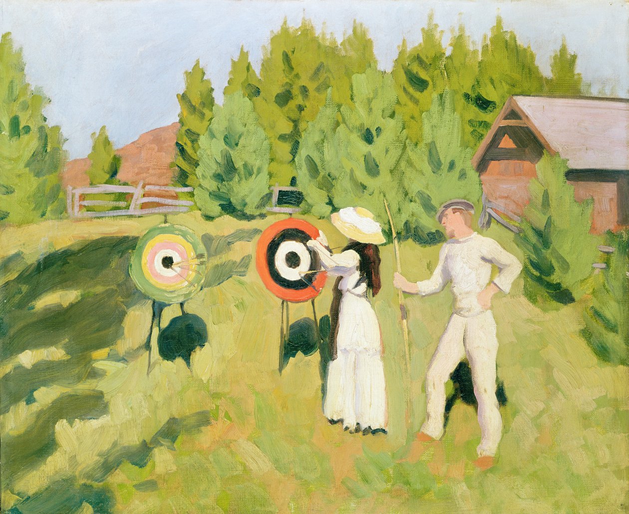 Boogschutters door Károly Ferenczy