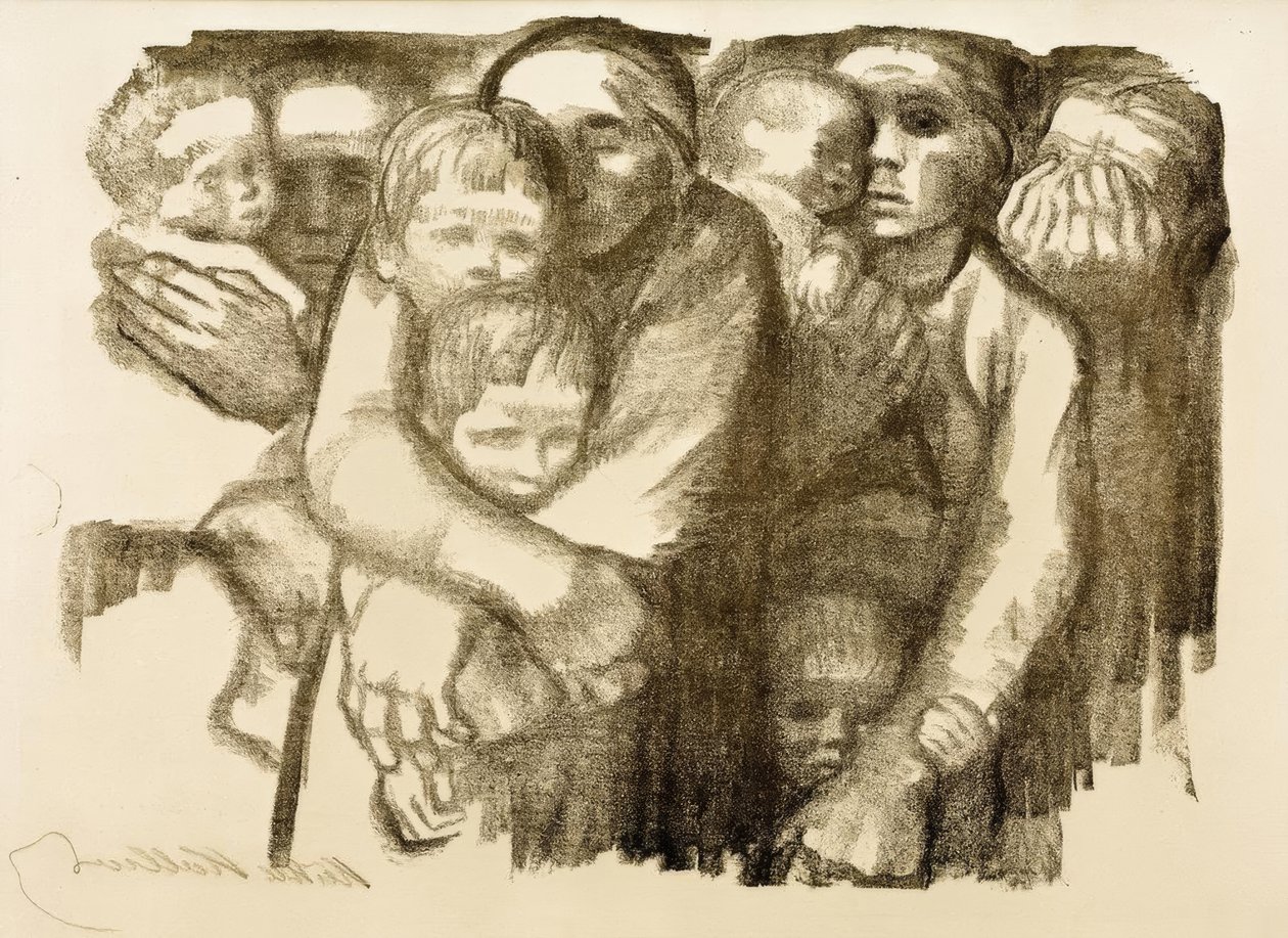 Moeders door Käthe Kollwitz