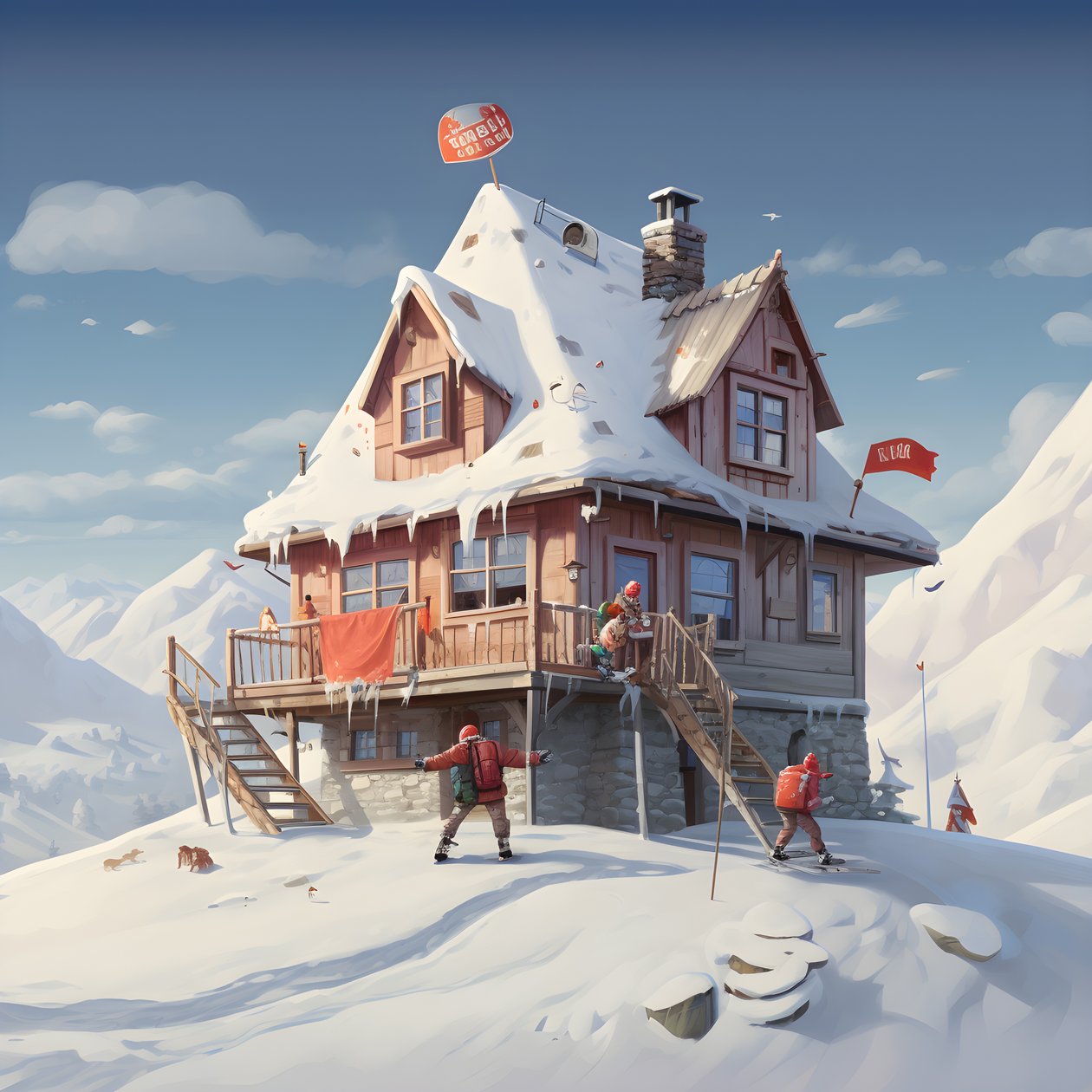 Een Huis met een Skimuts 4 door Kurt Heppke
