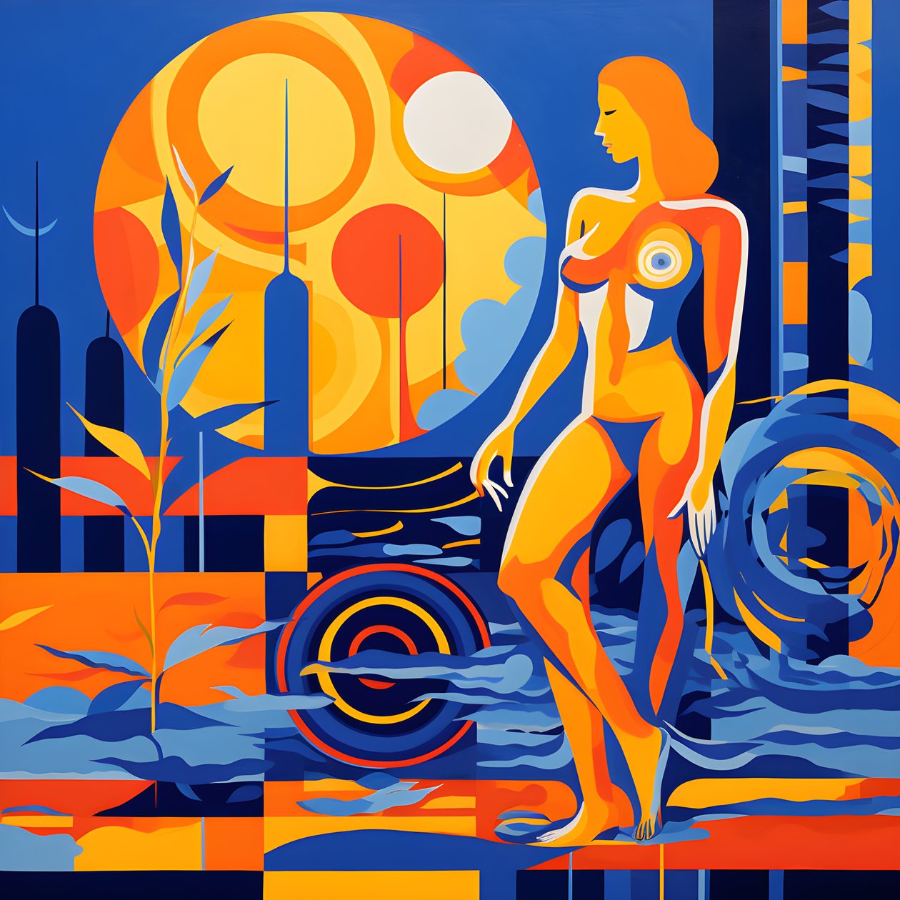 Teleurstelling in de zon, watervrouw 1 door Kurt Heppke