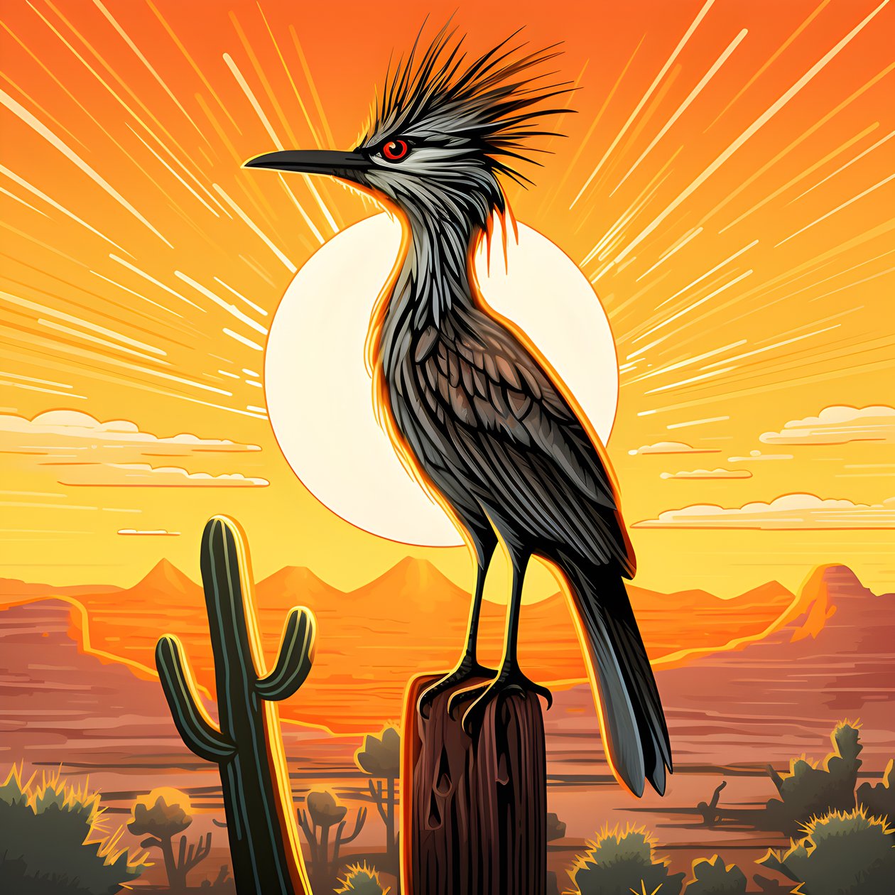 Roadrunner hete Zon 1 door Kurt Heppke