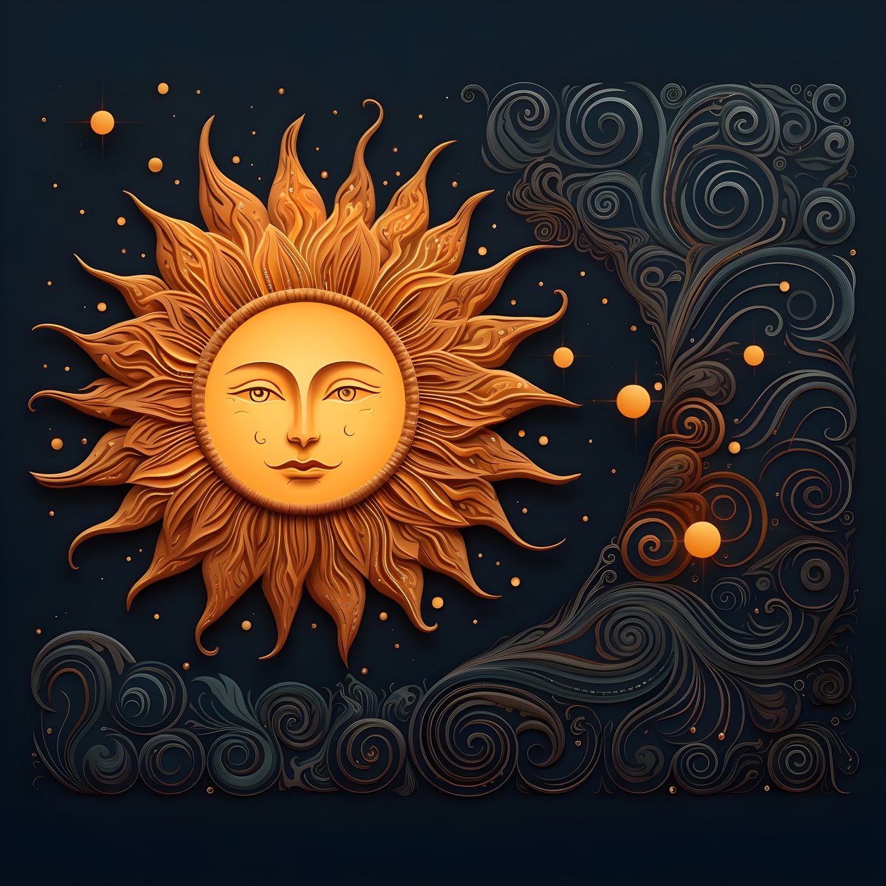 Zon en Maan 3 door Kurt Heppke