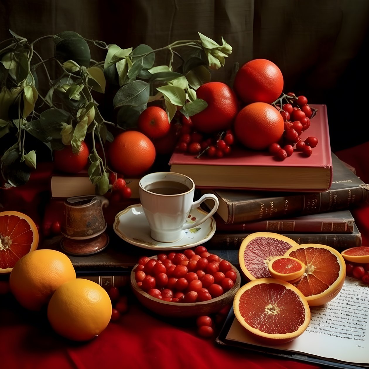 citrusvruchten rood boek koffie 1 door Kurt Heppke