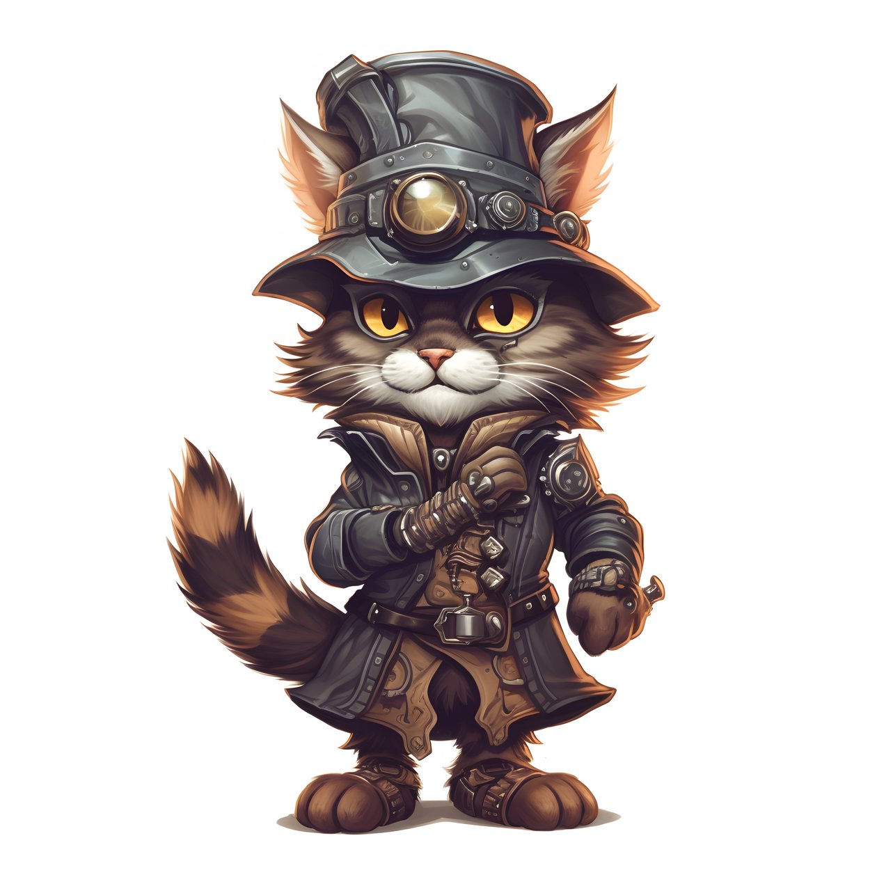 anthropomorfe schattige kat 3 door Kurt Heppke