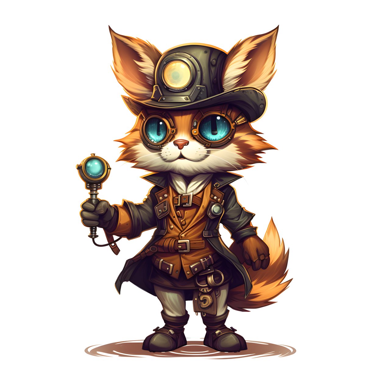 anthropomorfe schattige kat 4 door Kurt Heppke