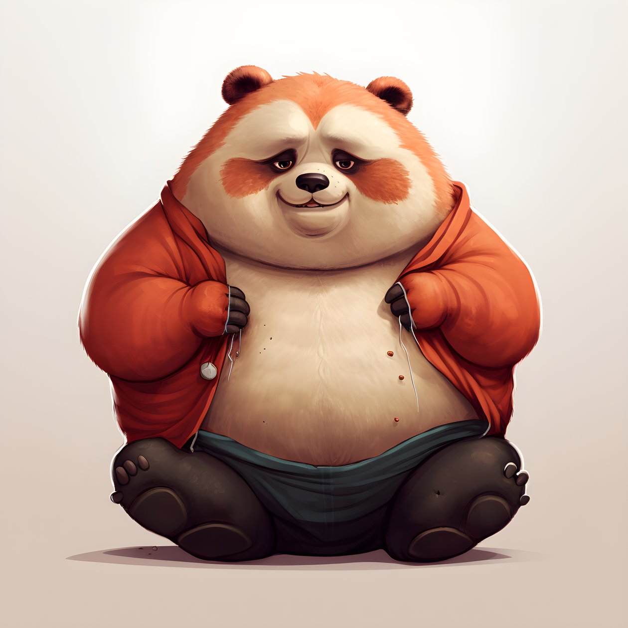Rode panda en obese mensenkind 2 door Kurt Heppke
