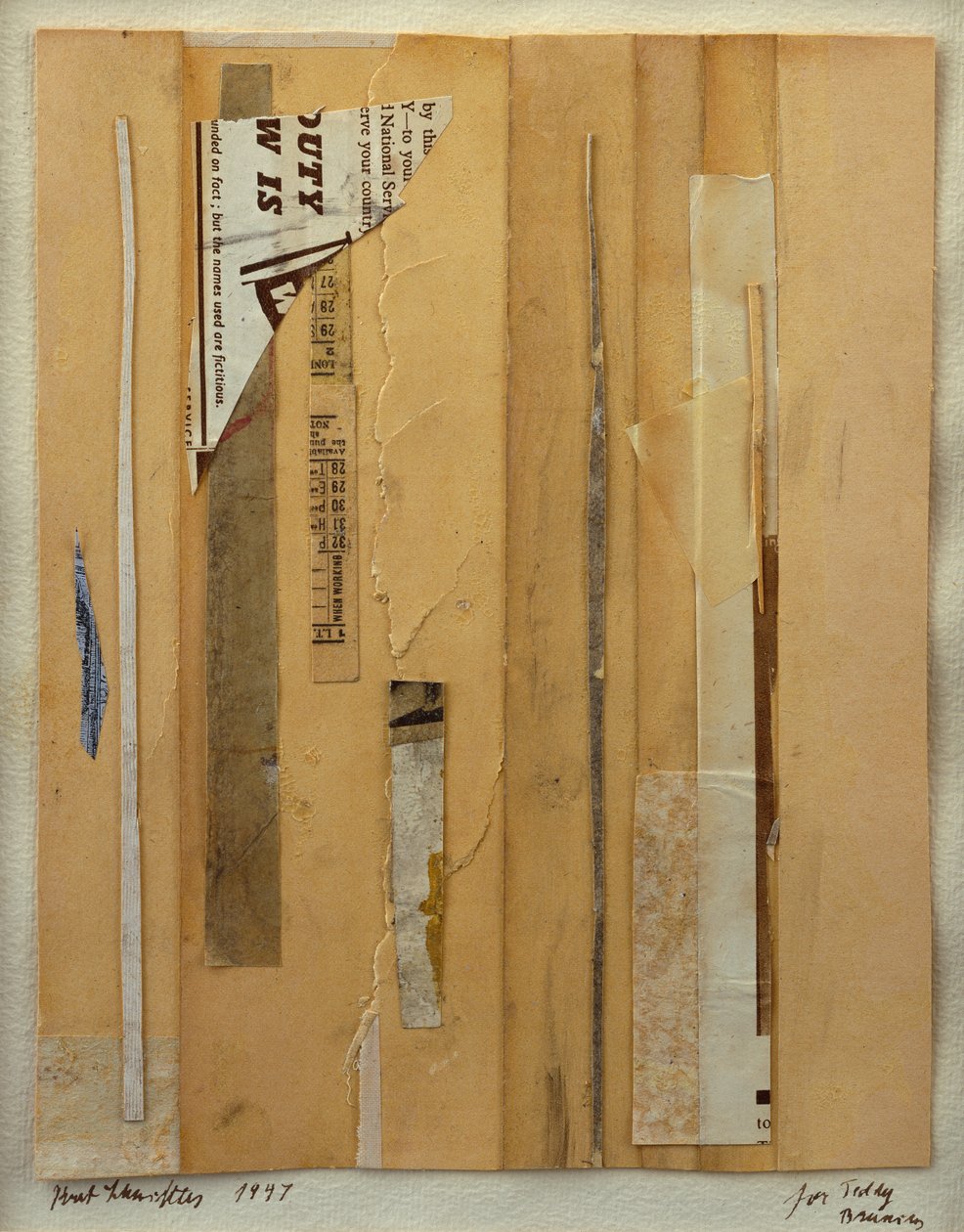 Collage door Kurt Schwitters