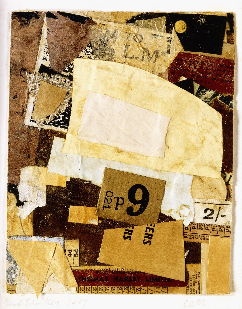 Eerste, 1947 door Kurt Schwitters