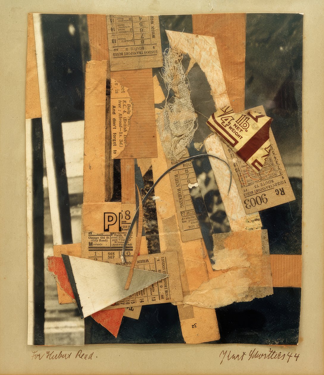 Voor Herbert Read door Kurt Schwitters