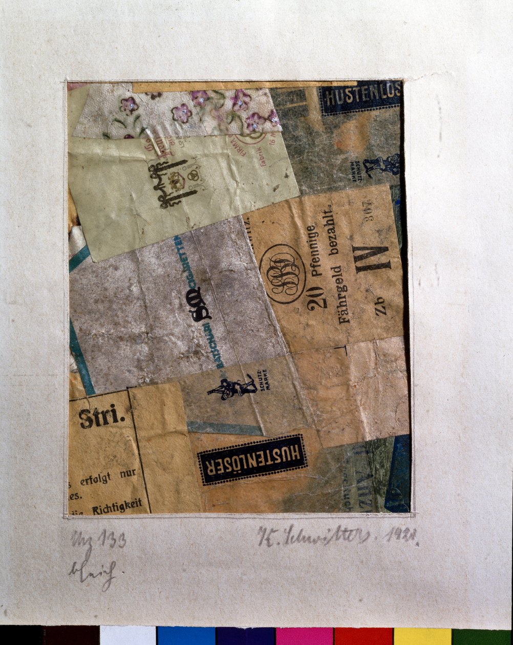 Merz 133 door Kurt Schwitters