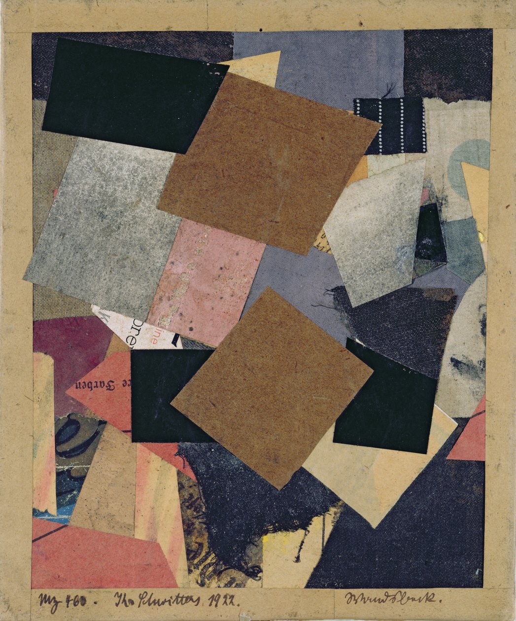 Merz 463, 1922 door Kurt Schwitters