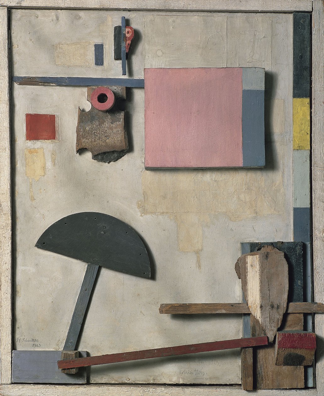 Merzbild Kijkduin, 1923 door Kurt Schwitters