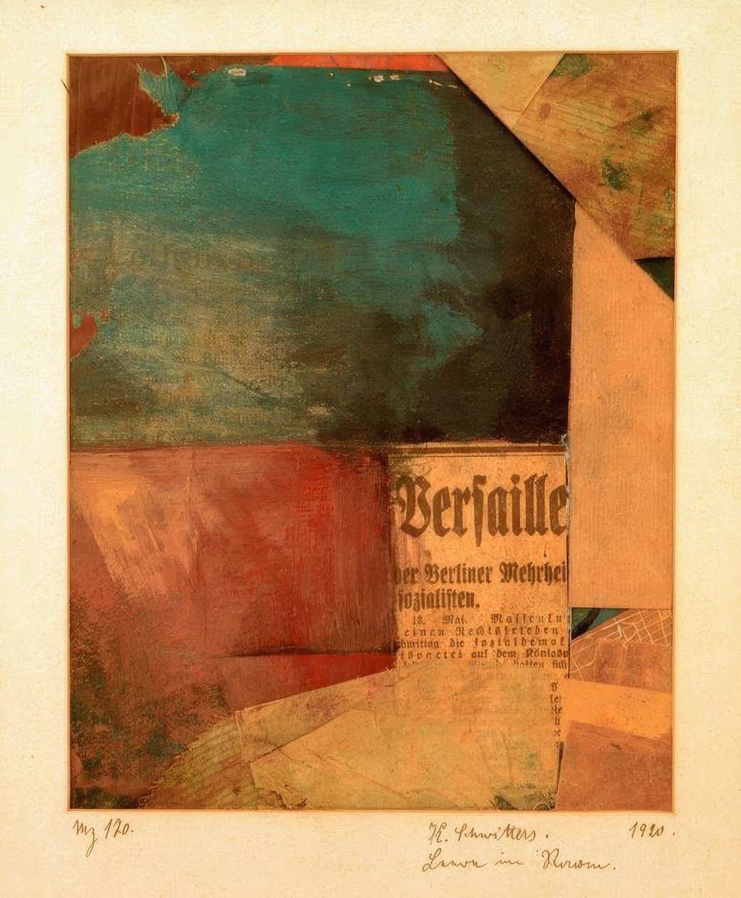 Mz 180. Leegte in de ruimte door Kurt Schwitters