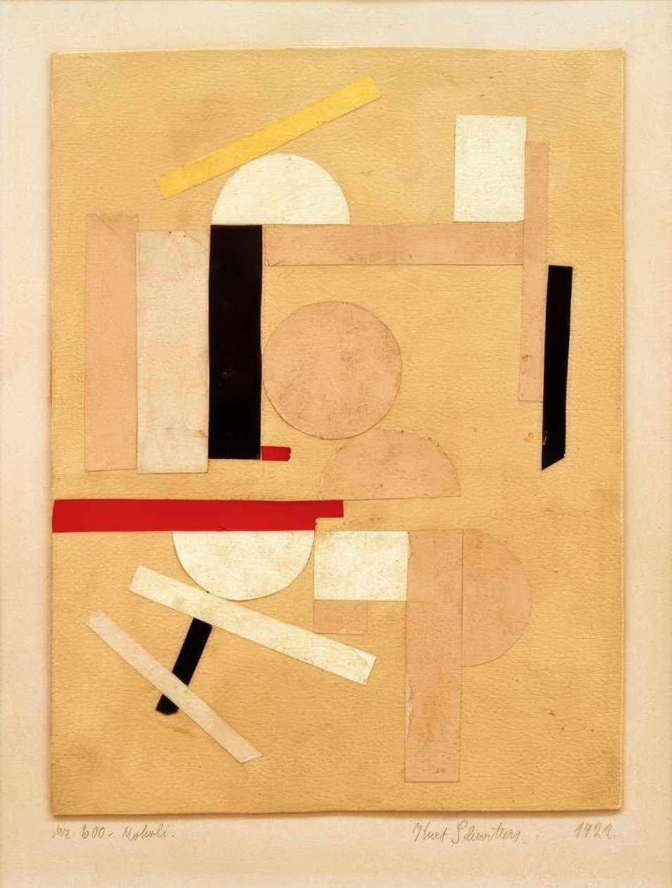 Mz. 600. Moholi. door Kurt Schwitters