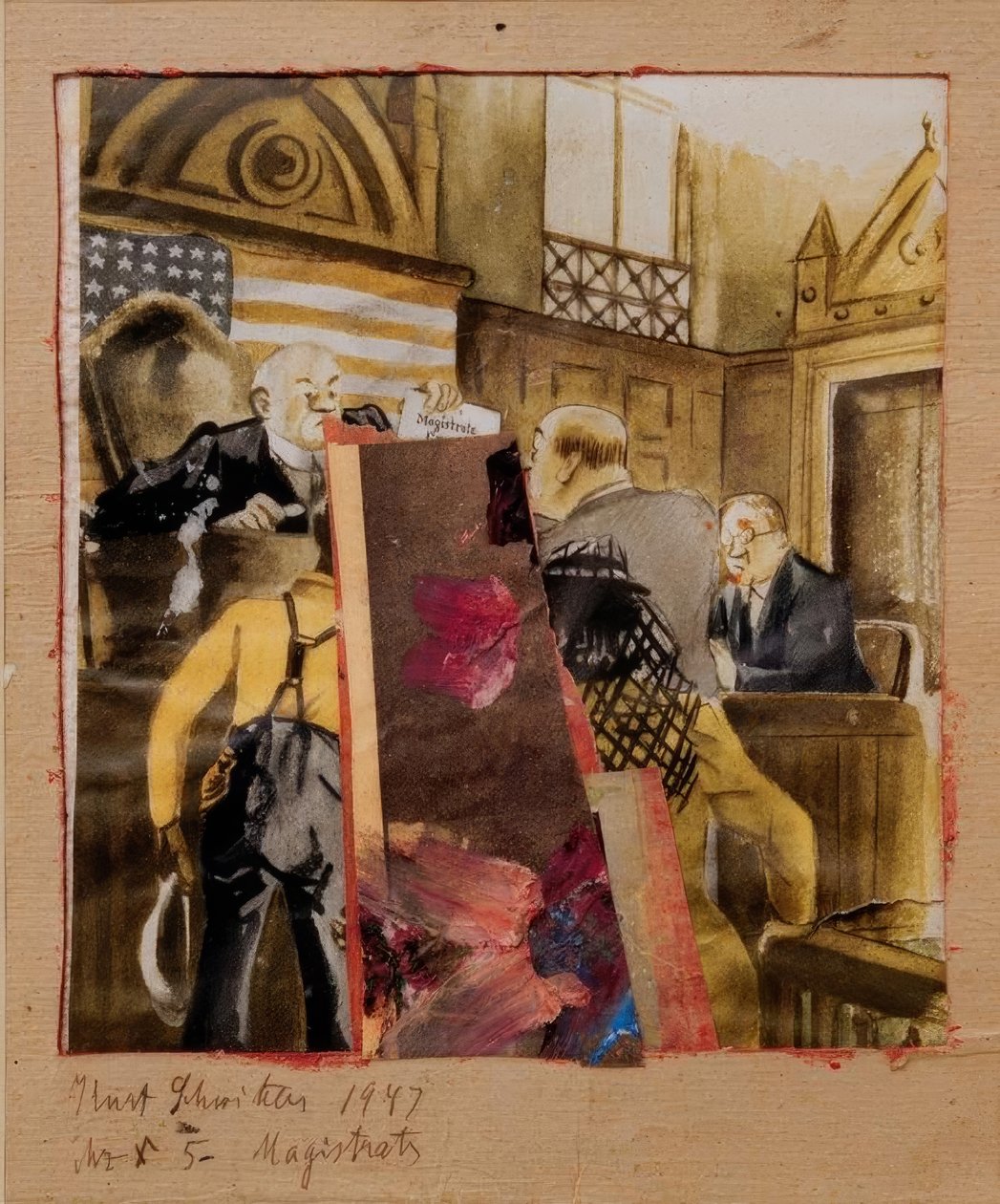Mz X 5 Magistrats door Kurt Schwitters