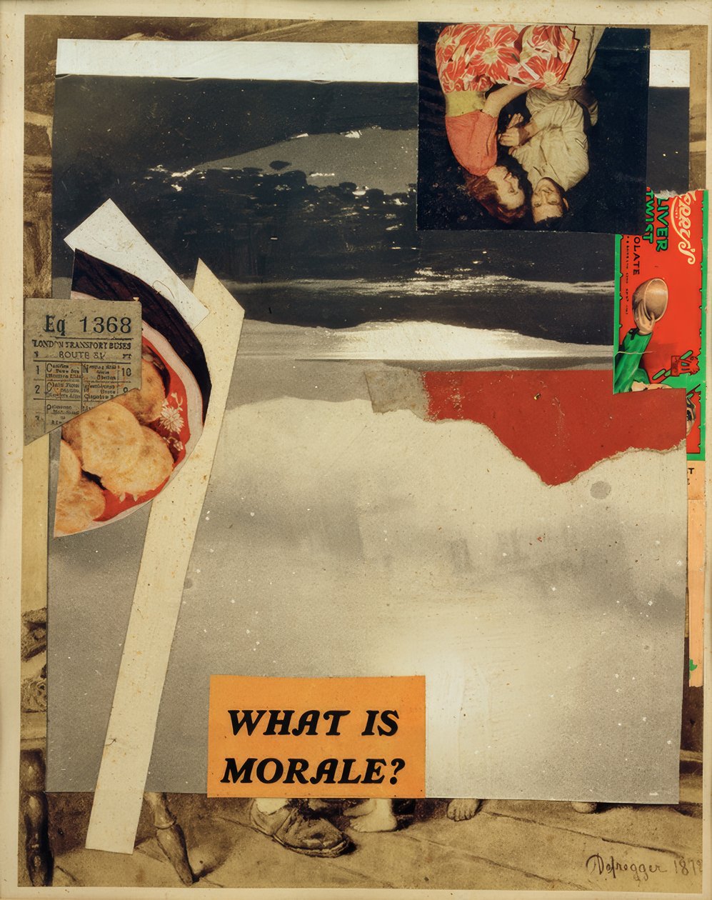 Zonder Titel (De Pop) door Kurt Schwitters