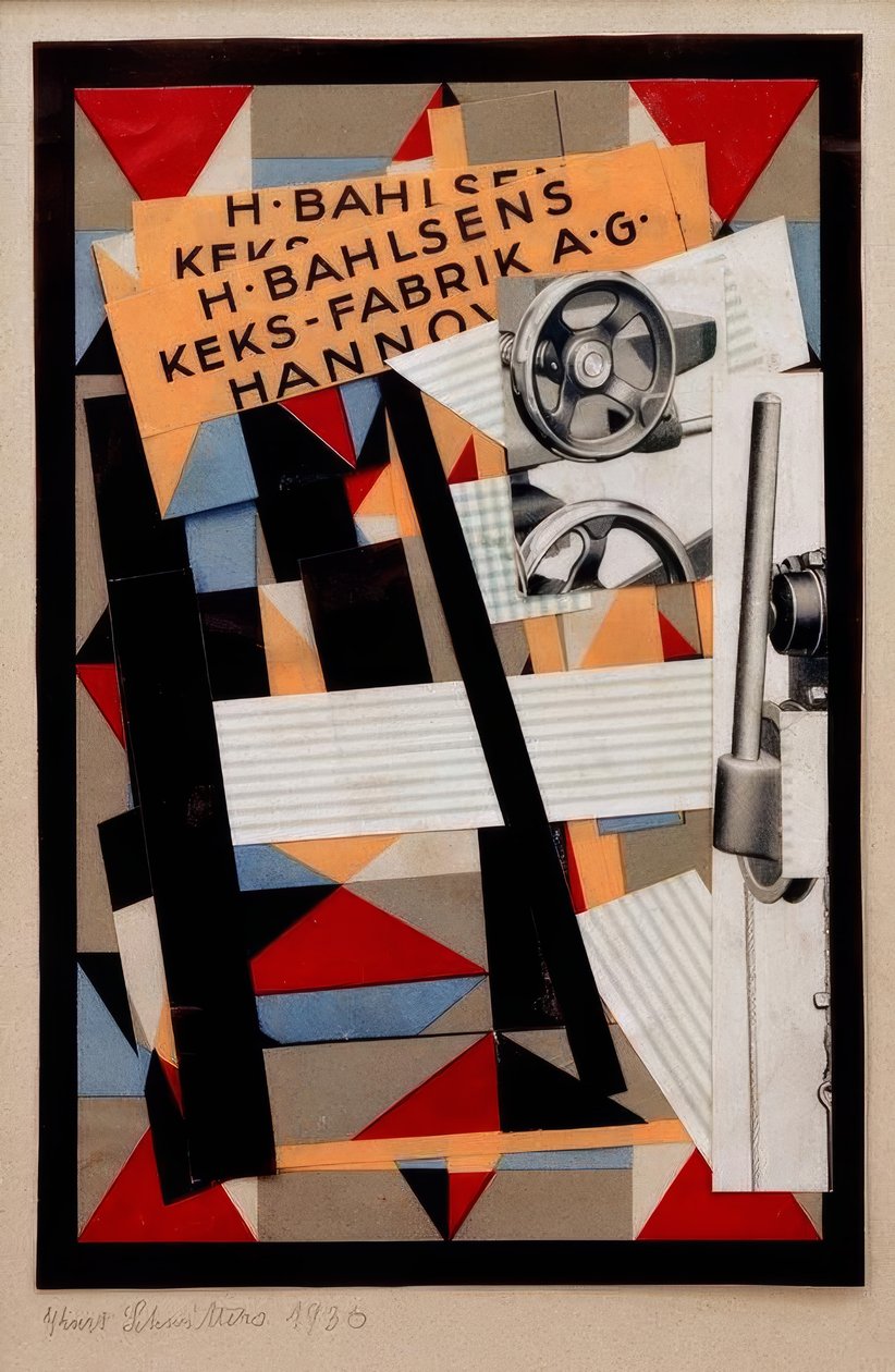 Zonder titel (H. Bahlsens koekjesfabriek A.G.) door Kurt Schwitters