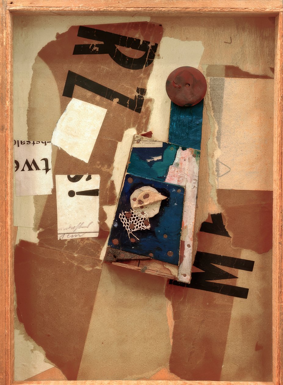 Zonder titel (Merz) door Kurt Schwitters