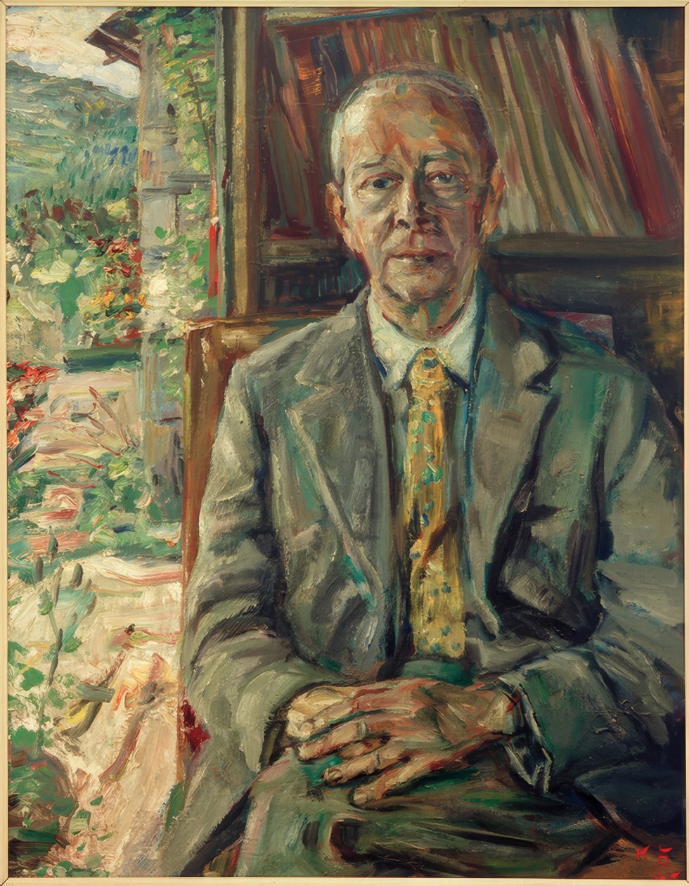 Zonder titel (Portret Harry Pierce) door Kurt Schwitters