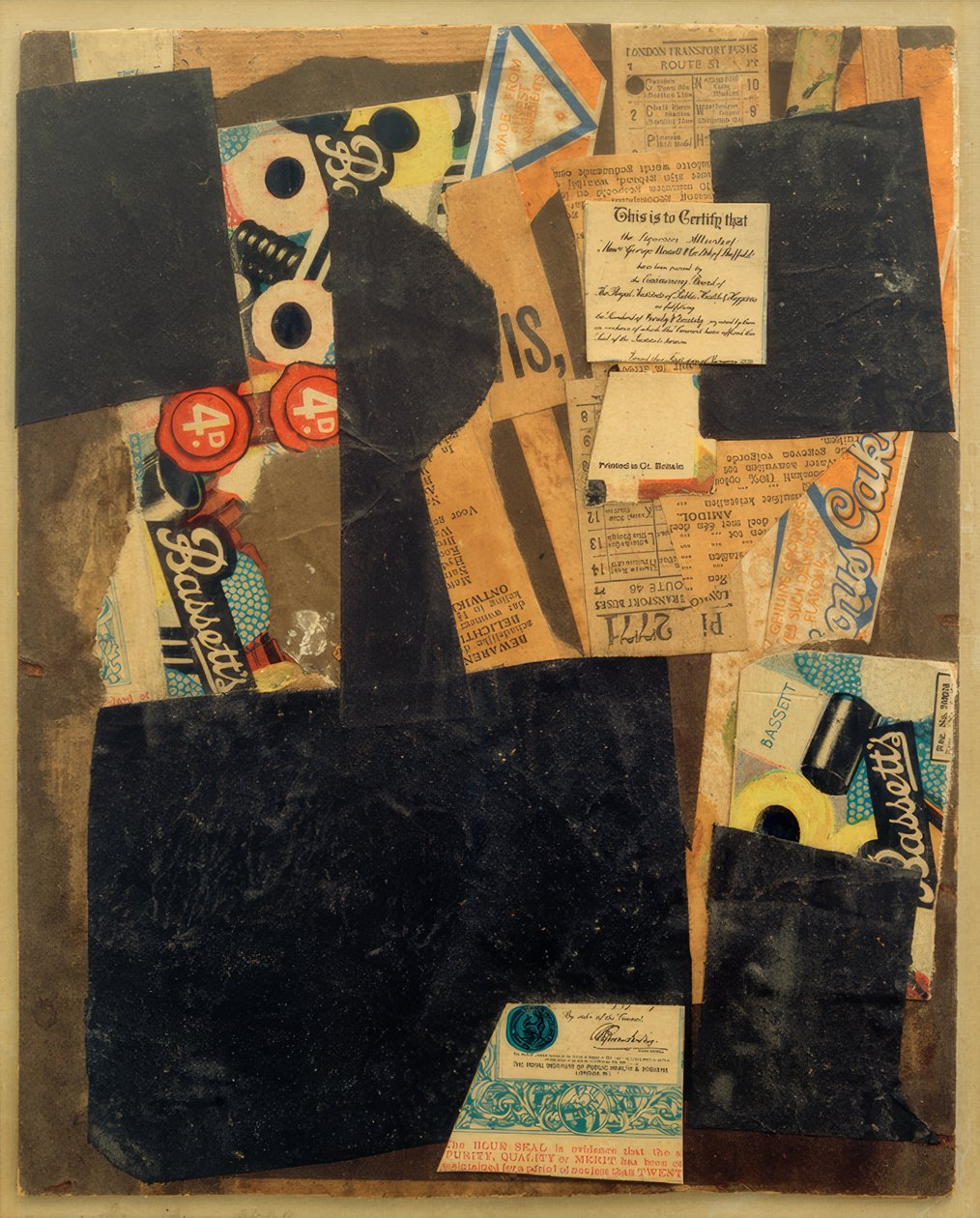 Zonder titel (Dit is om te certificeren dat) door Kurt Schwitters