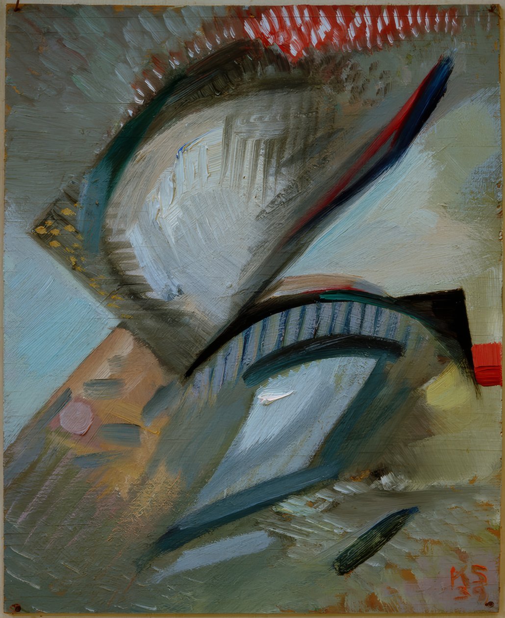 Zonder titel (Zig-Zag) door Kurt Schwitters