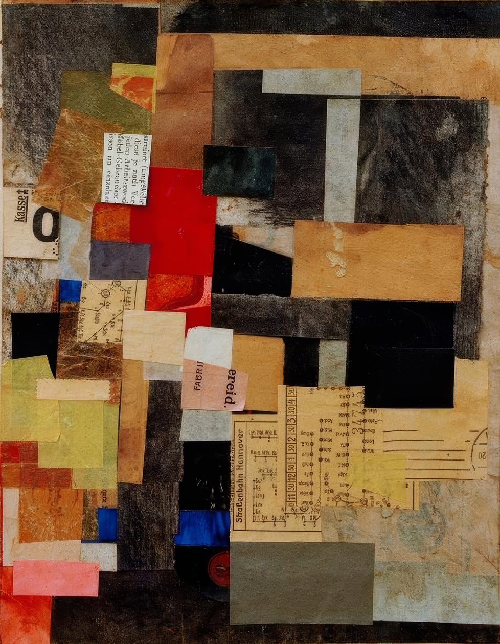Zonder titel door Kurt Schwitters