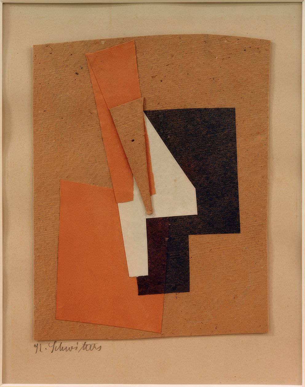 Zonder titel (grijs, blauw, rood, wit) door Kurt Schwitters