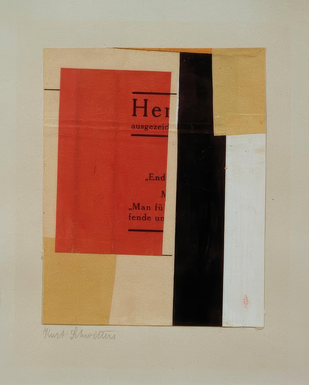 Zonder titel door Kurt Schwitters
