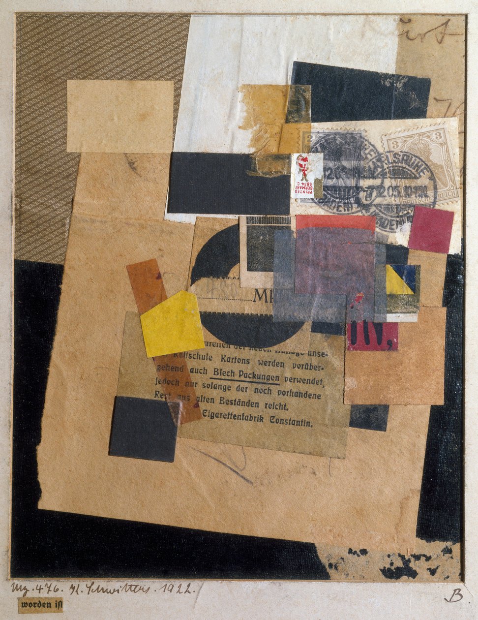 Worden ist (Is geweest) door Kurt Schwitters