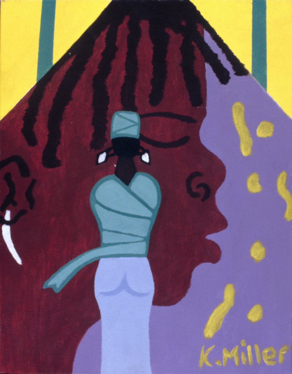 Mentale gebondenheid, 2005 (acryl op doek) door Kurtis L. Miller