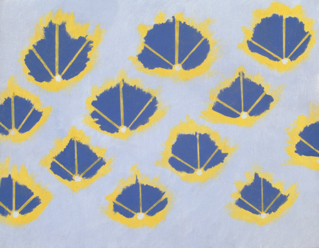 Zonder titel, 2004 (acryl op papier) door Kurtis L. Miller