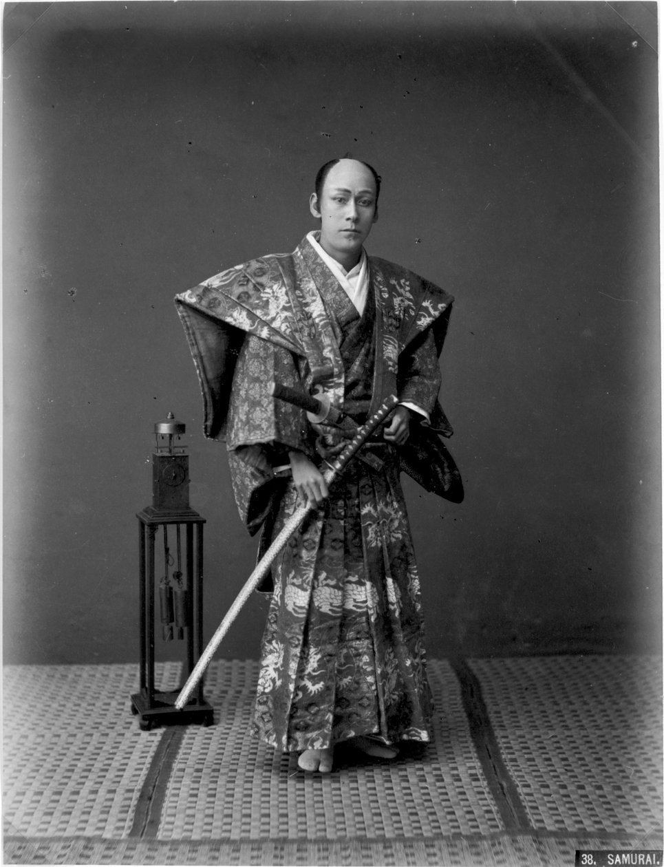 Samurai Krijger, 1880s door Kusakabe Kimbei